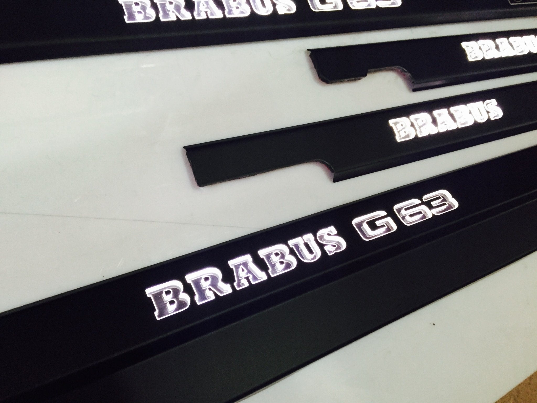 Brabus G63 LED Illuminated Door Sills 4 or 5 pcs for Mercedes-Benz G-Class W463 - Custom Class