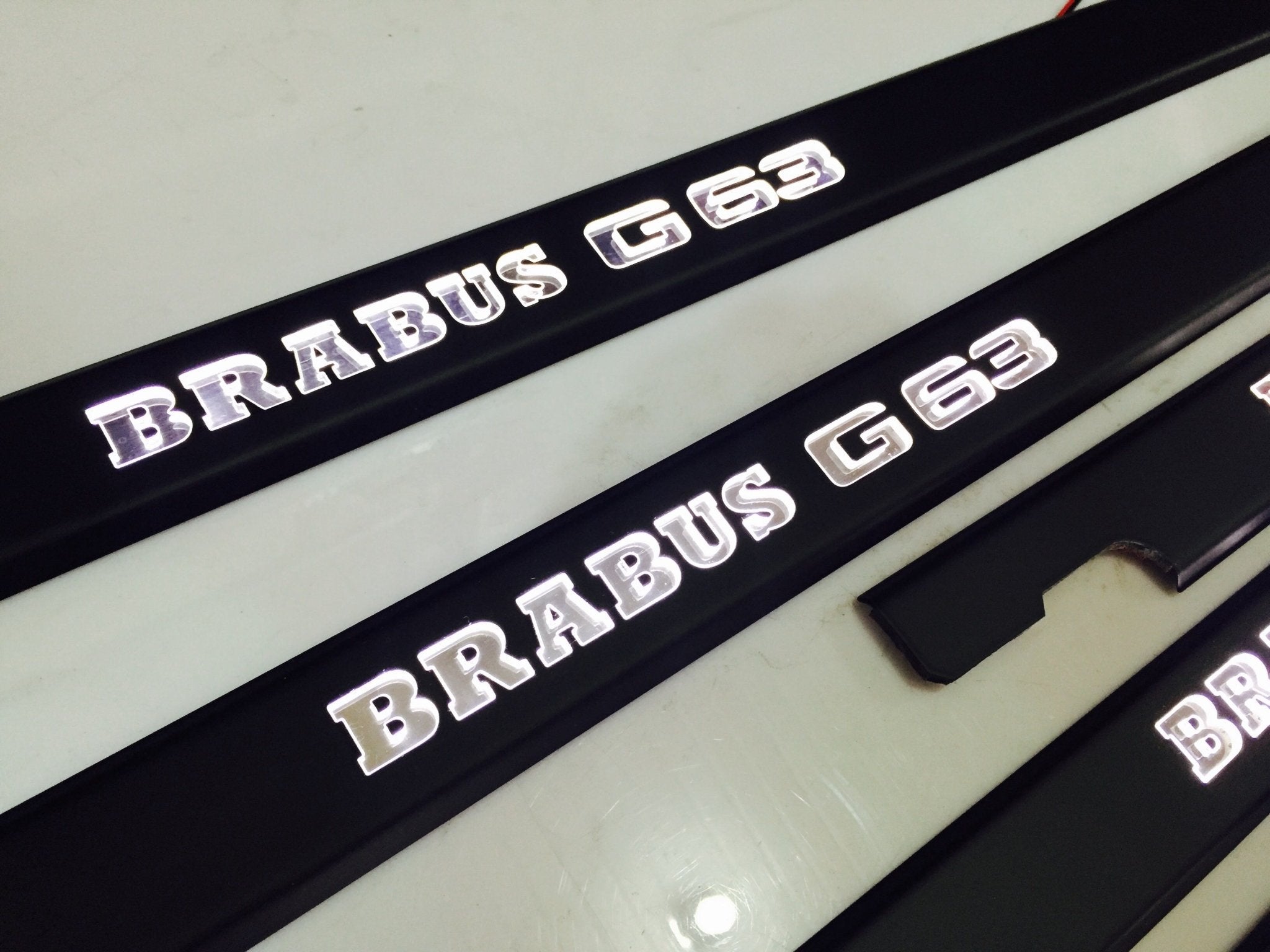 Brabus G63 LED Illuminated Door Sills 4 or 5 pcs for Mercedes-Benz G-Class W463 - Custom Class