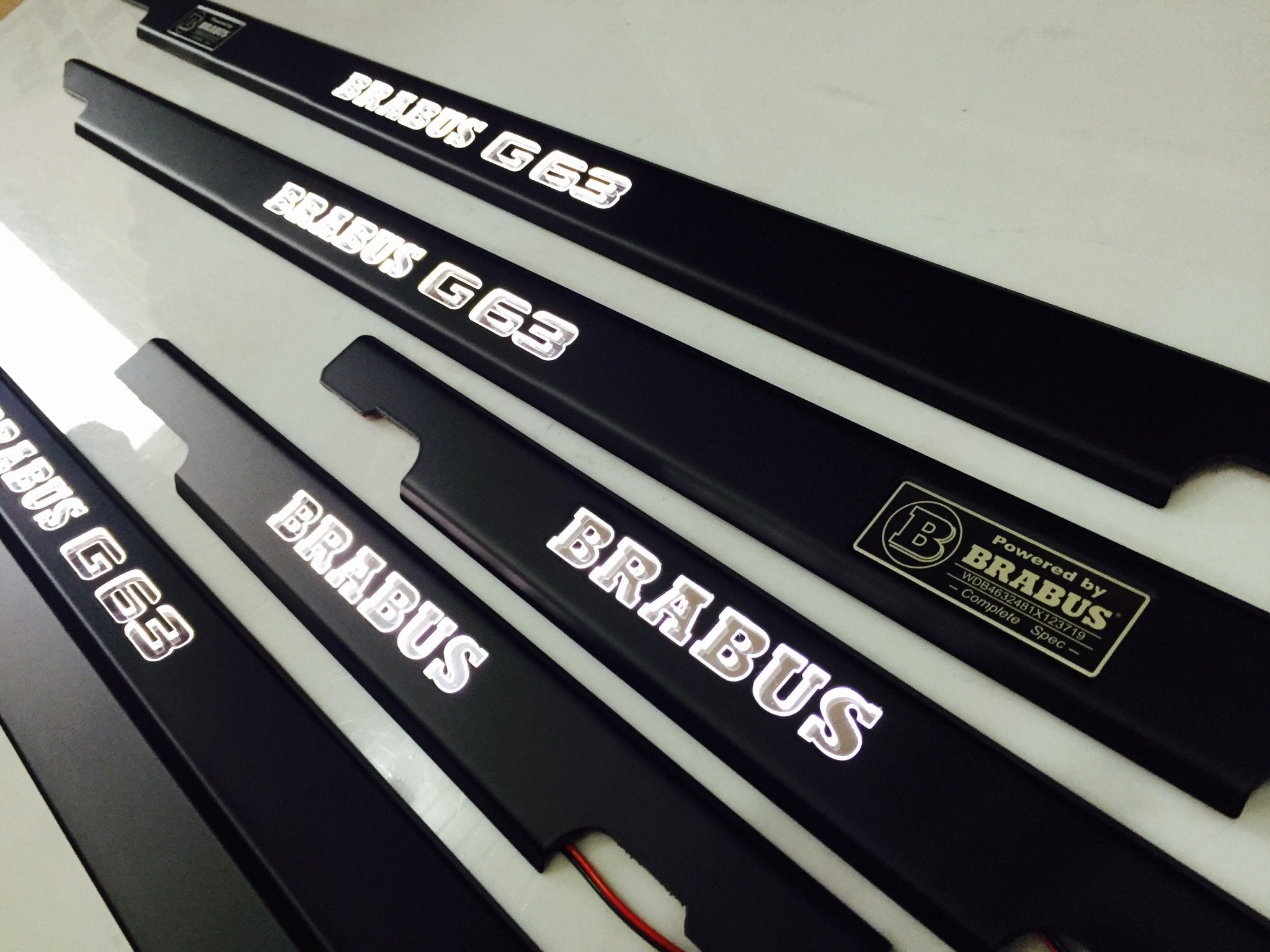 Brabus G63 LED Illuminated Door Sills 4 or 5 pcs for Mercedes-Benz G-Class W463 - Custom Class