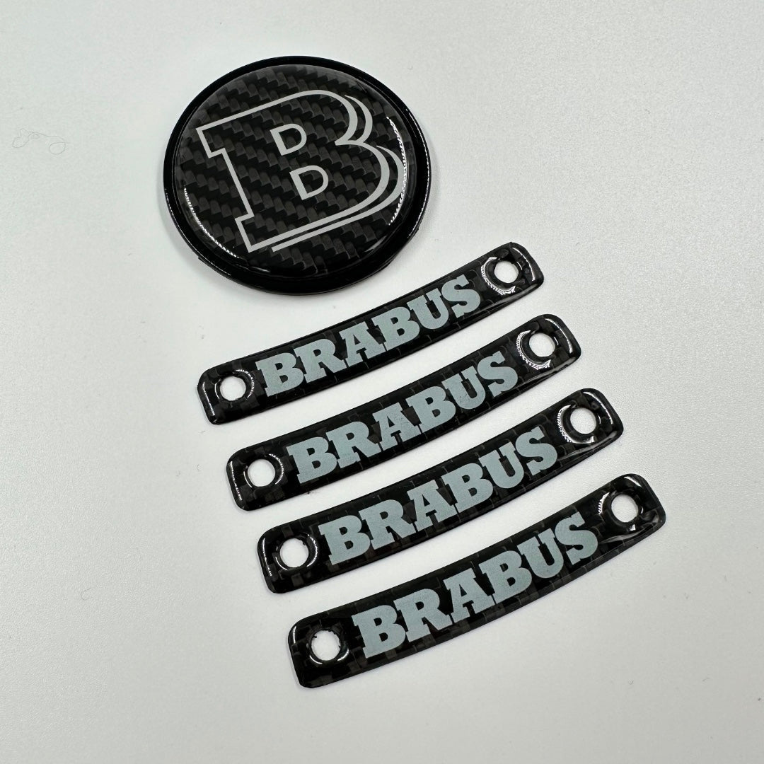 Brabus Grey badge logo emblem set for Mercedes-Benz W463A W464 G-Class - Custom Class