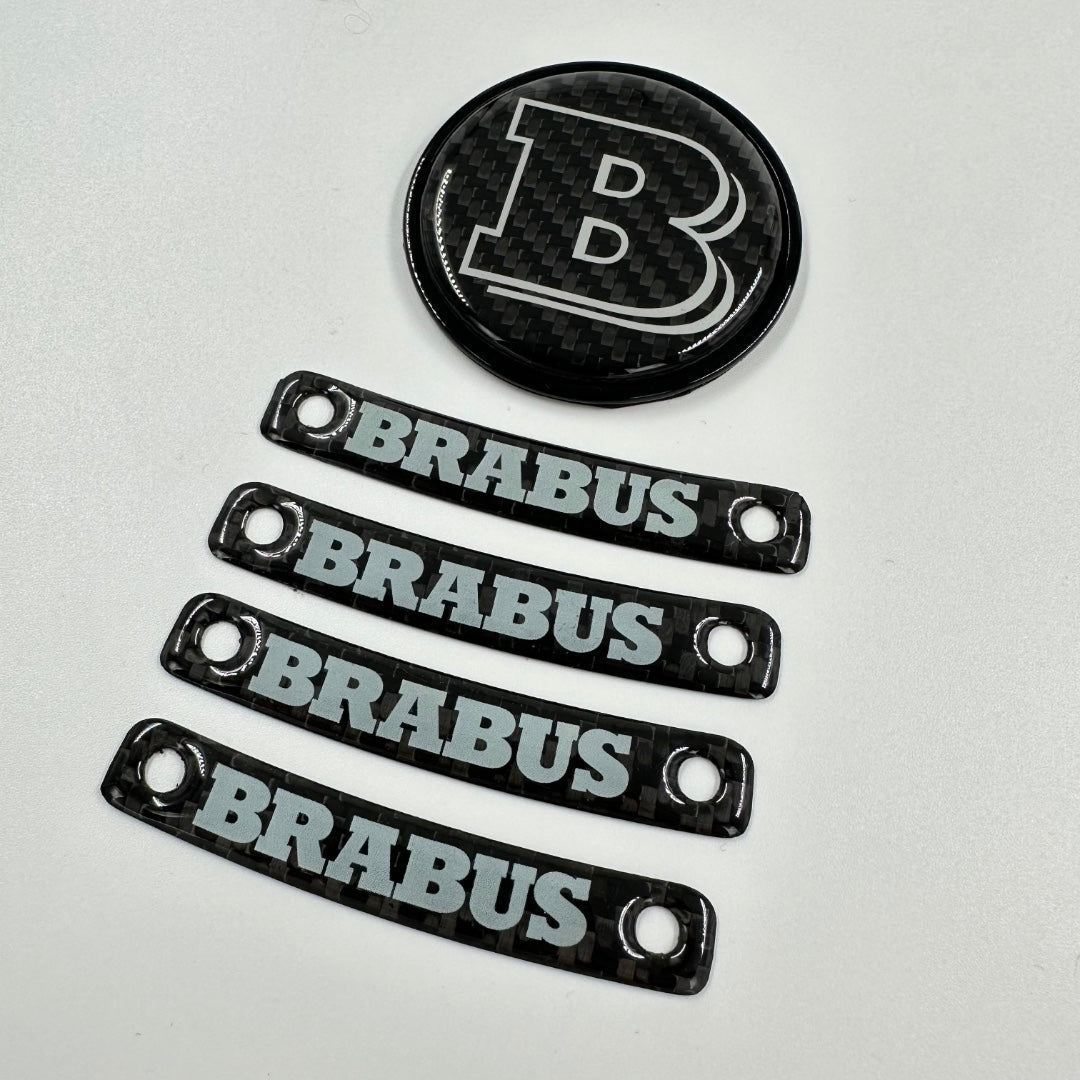 Brabus Grey badge logo emblem set for Mercedes-Benz W463A W464 G-Class - Custom Class