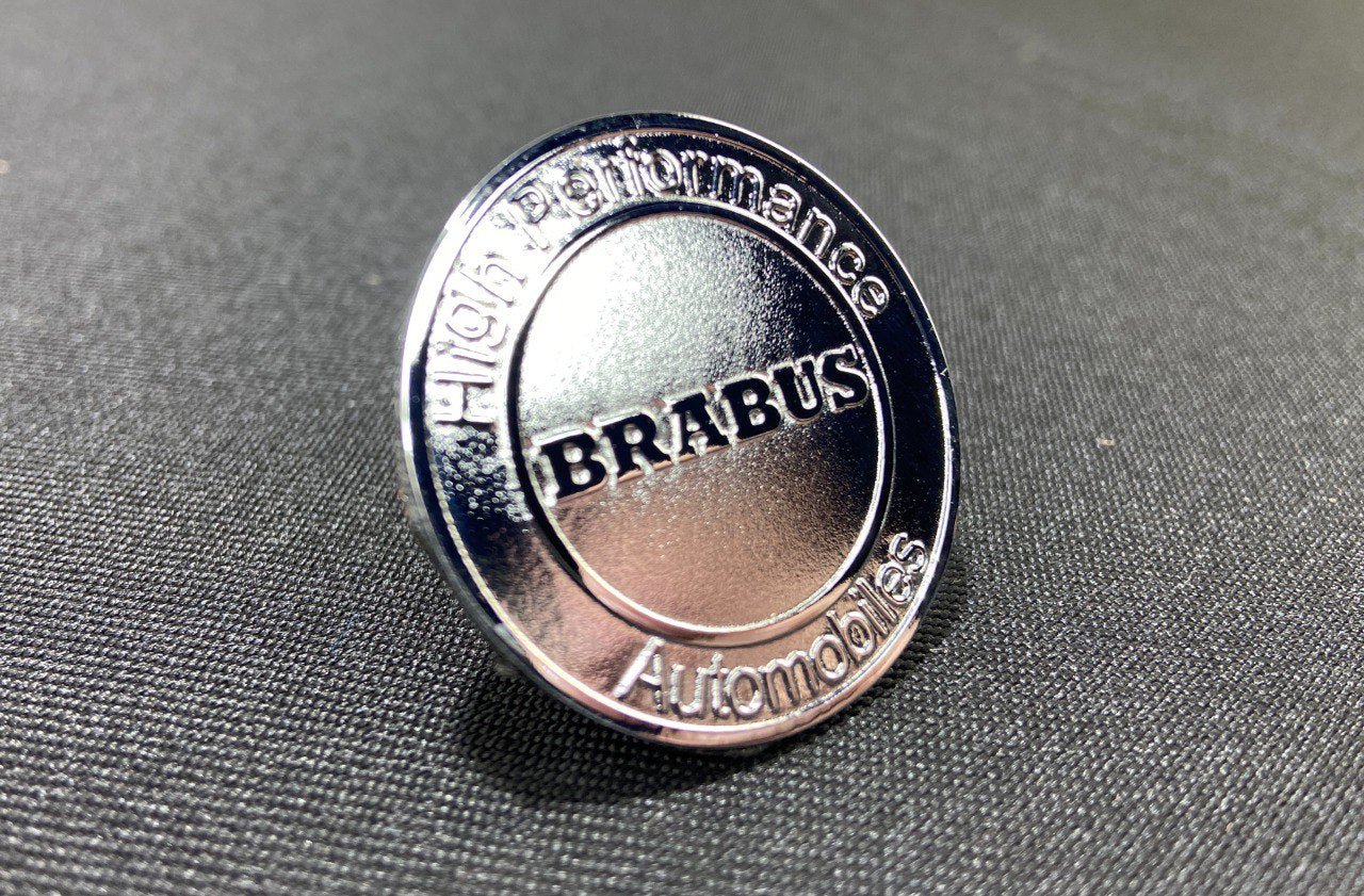 Brabus high performance front chrome metal emblem for Mercedes-Benz S-Class W223 AMG - Custom Class