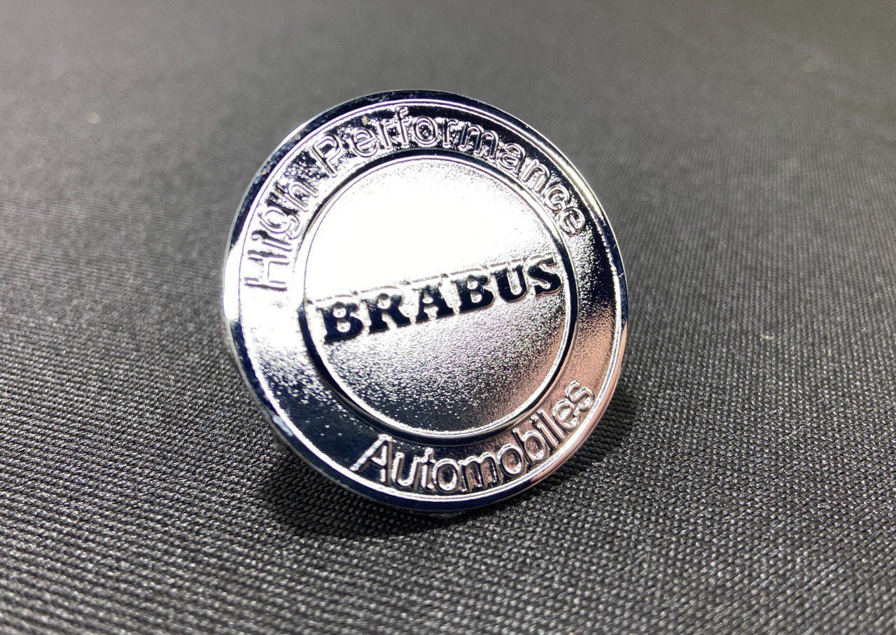Brabus high performance front chrome metal emblem for Mercedes-Benz S-Class W223 AMG - Custom Class