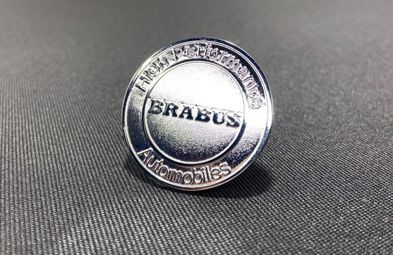 Brabus high performance front chrome metal emblem for Mercedes-Benz S-Class W223 AMG - Custom Class