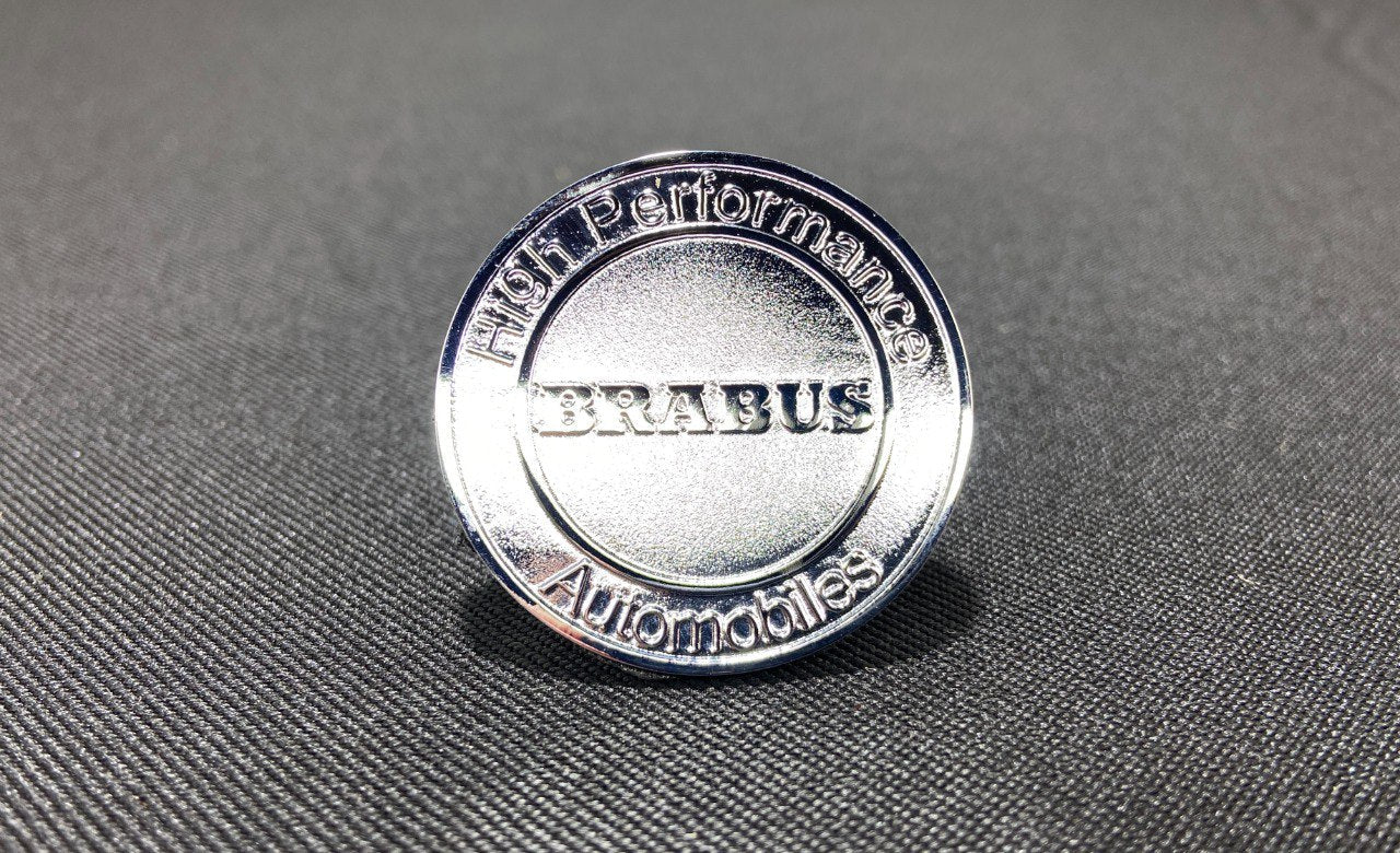 Brabus high performance front chrome metal emblem for Mercedes-Benz S-Class W223 AMG - Custom Class