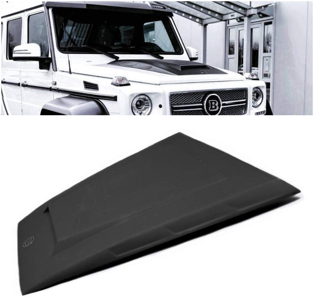 Brabus hood scoop fiberglass cover with badge for Mercedes W463 G-Wagon from Custom Class, featuring bold and luxurious Brabus-inspired styling.