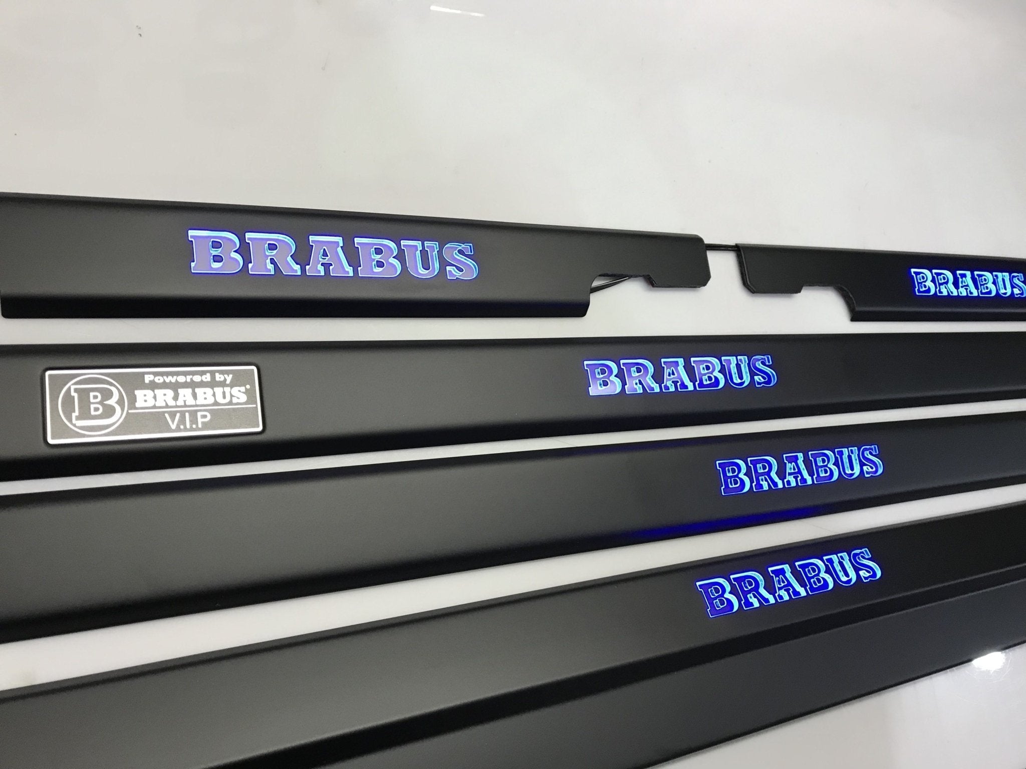 Brabus black door sills with blue LEDs for Mercedes-Benz G-Class W463 - Custom Class