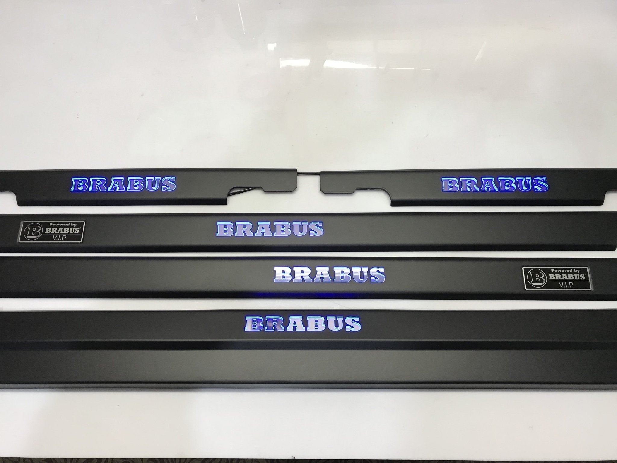 Brabus black door sills with blue LEDs for Mercedes-Benz G-Class W463 - Custom Class