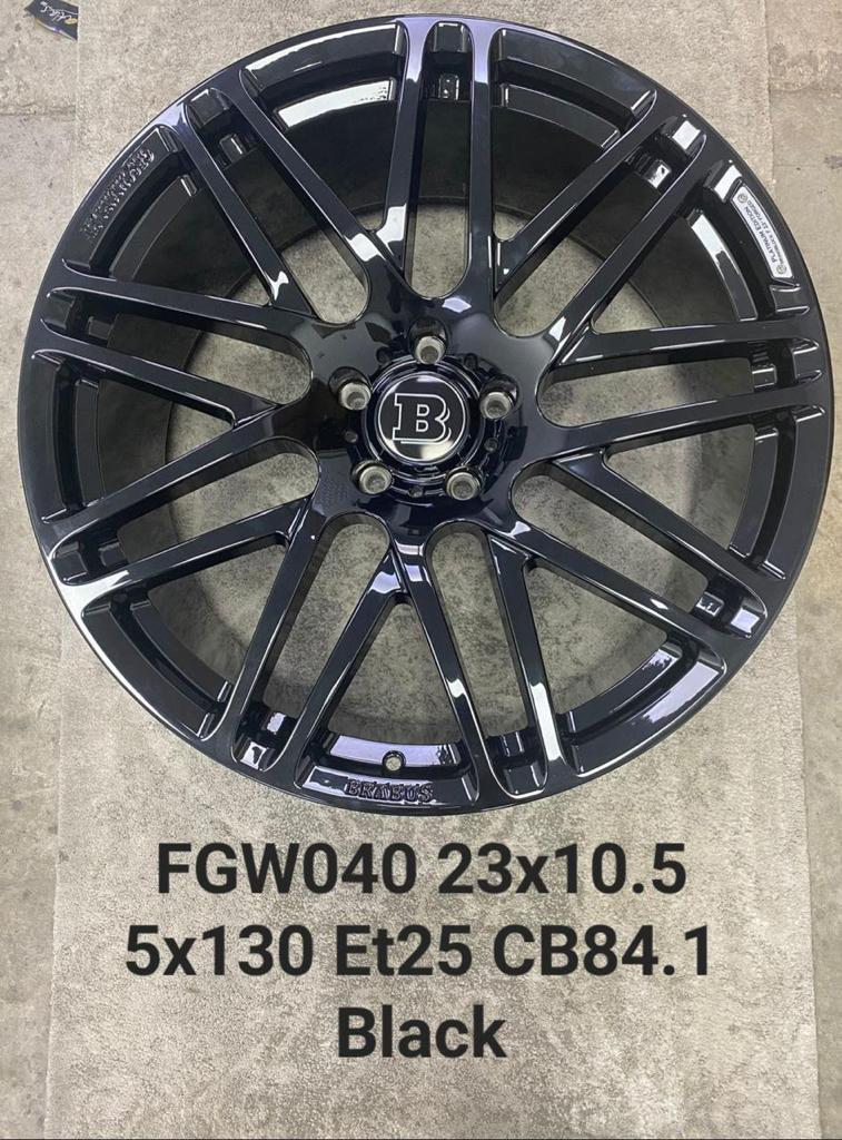 BRABUS Rims R23 BLACK GLOSS for Mercedes-Benz W463 W463A G-Class - Custom Class