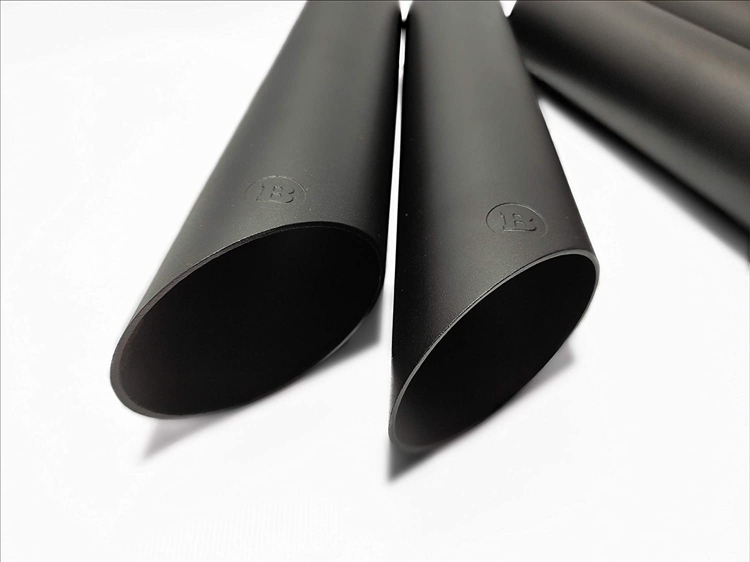Brabus Stainless Steel Black Matte Exhaust Pipes Tips 4 pcs for Mercedes-Benz W463A / W463 - Custom Class