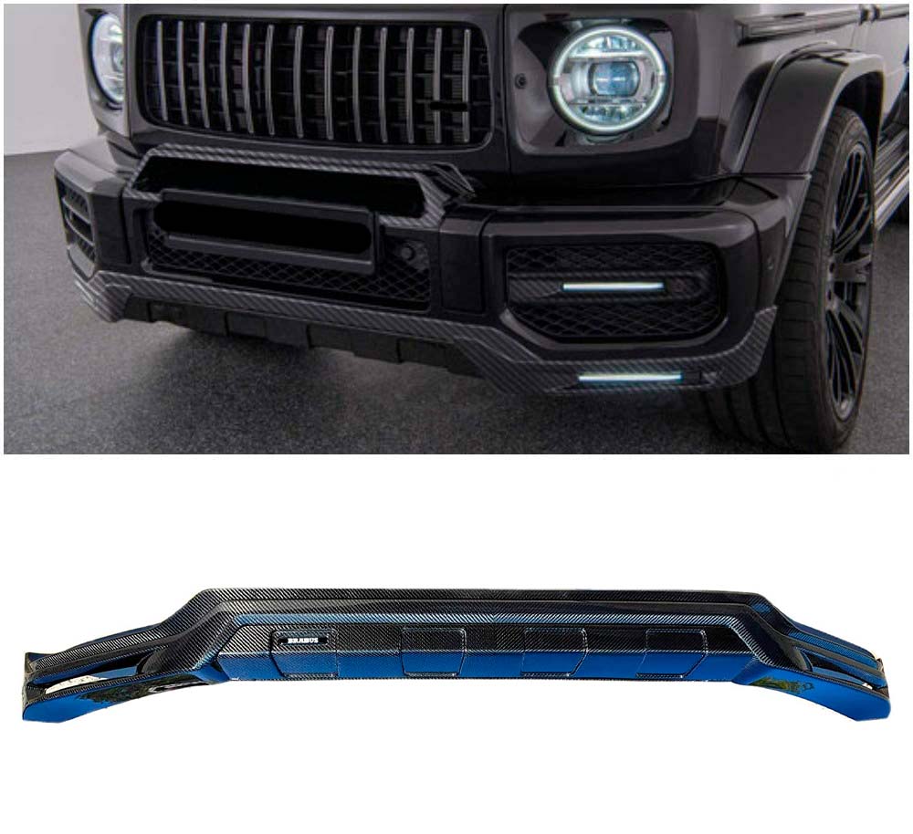 Brabus Style Carbon Lip Spoiler for Front AMG Bumper Mercedes-Benz W463A G63 - Custom Class