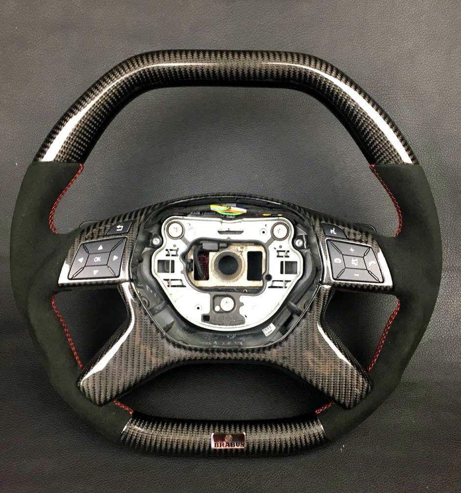 Brabus Style Carbon Steering Wheel for Merceges-Benz ML GL GLS GLE W463 W212 - Custom Class