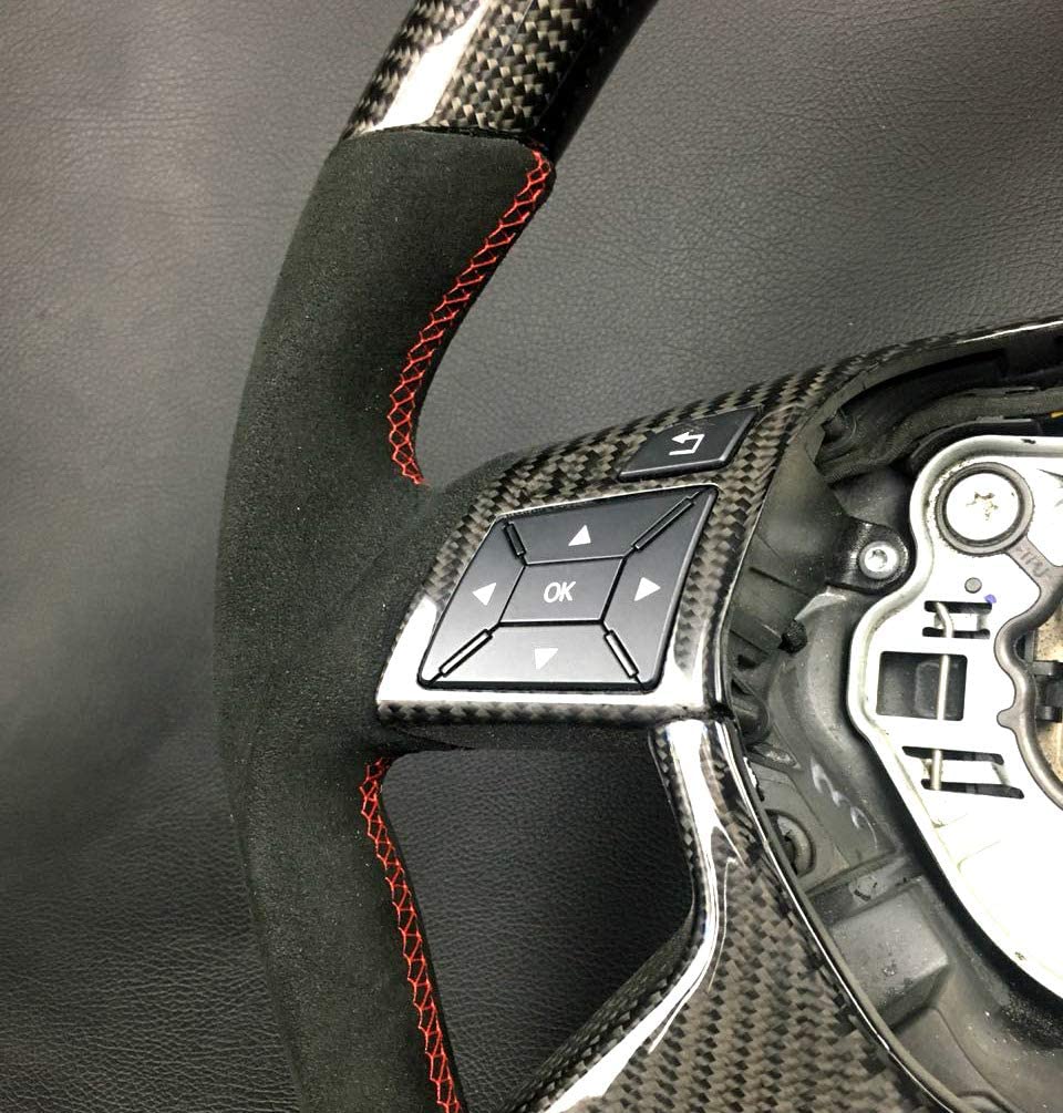 Brabus Style Carbon Steering Wheel for Merceges-Benz ML GL GLS GLE W463 W212 - Custom Class