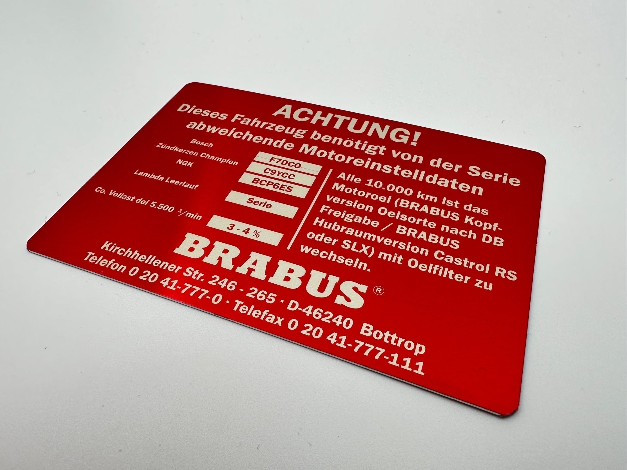 Brabus style Engine Emblem Cover for Mercedes-Benz W463A W465 G-Class - Custom Class