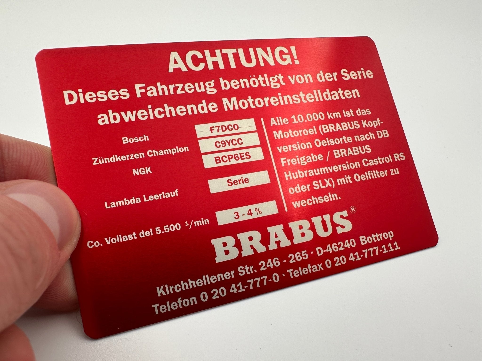 Brabus style Engine Emblem Cover for Mercedes-Benz W463A W465 G-Class - Custom Class