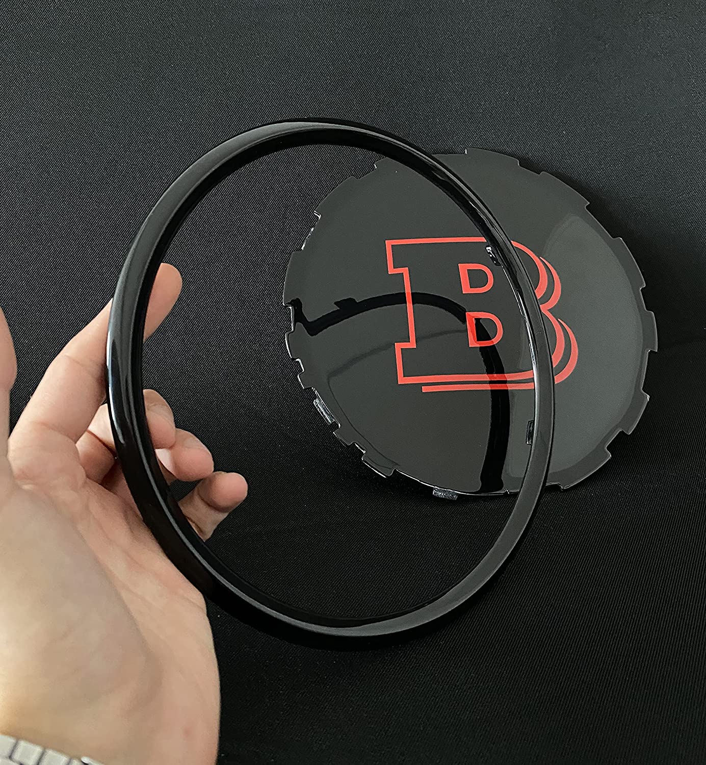 Brabus style Front Grille Gloss Badge Red Sign for MB W463A W464 G-Class G-Wagon G63 G500 - Custom Class