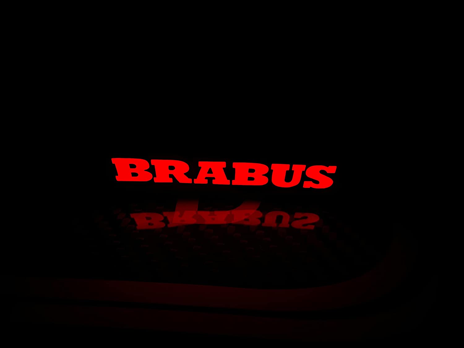 Brabus style Front Grille Red LED Illuminated Logo Badge Emblem for Mercedes Benz G-Wagon G-Class W463 W463A W465 - Custom Class