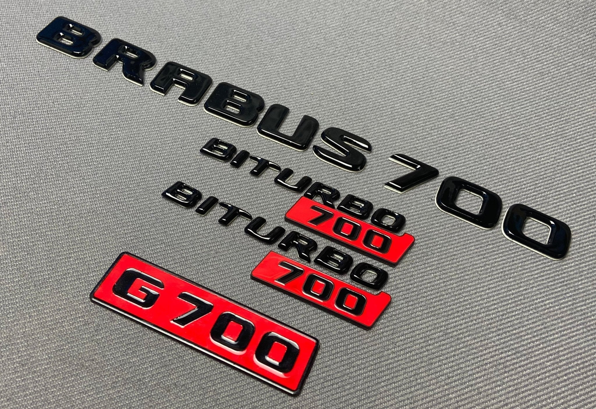 Brabus style set of Badges 700 G700 biturbo Compatible with Mercedes-Benz W463 G-Wagon G-Class - Custom Class