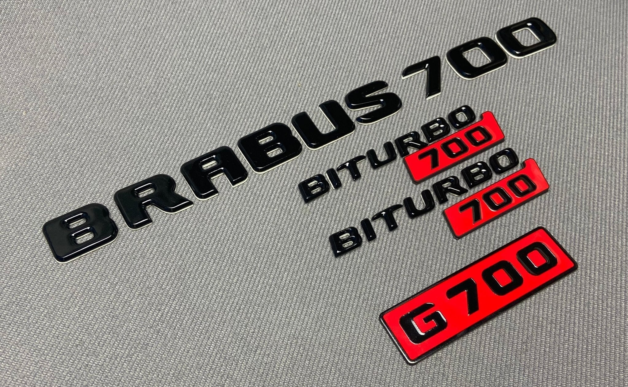 Brabus style set of Badges 700 G700 biturbo Compatible with Mercedes-Benz W463 G-Wagon G-Class - Custom Class