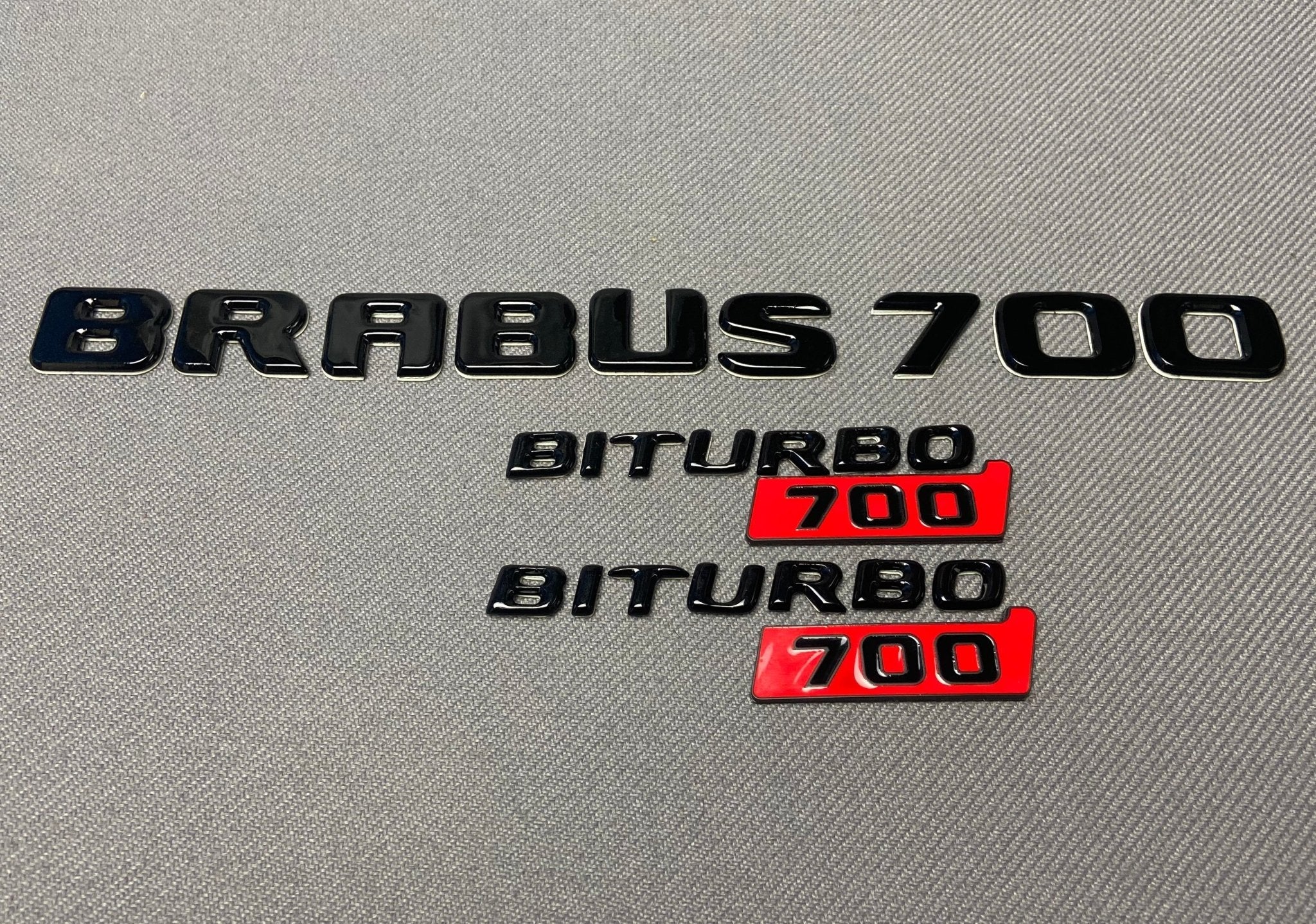 Brabus style set of Badges 700 G700 biturbo Compatible with Mercedes-Benz W463 G-Wagon G-Class - Custom Class