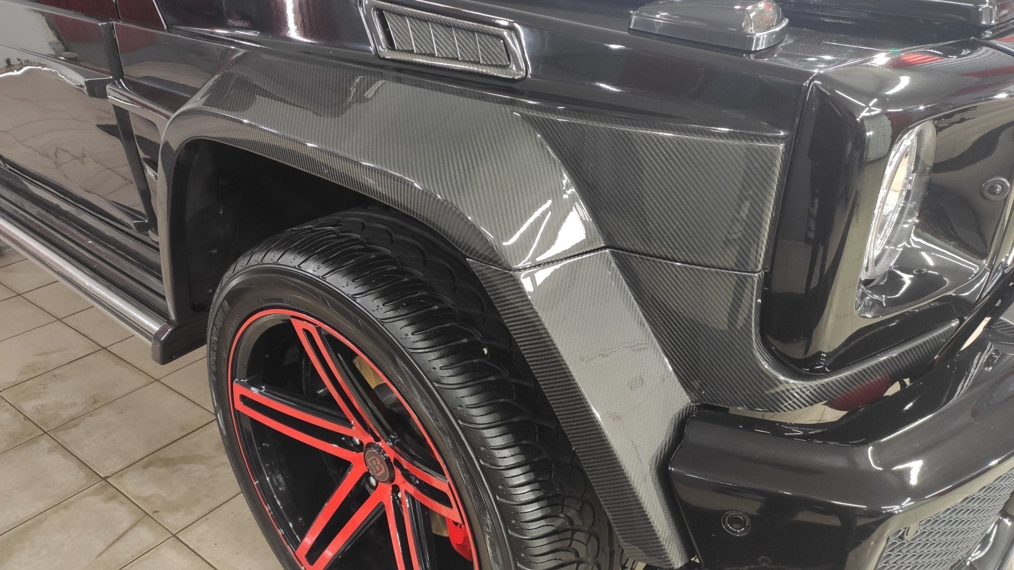 Brabus Widestar Body Exterior Set Carbon 23 pcs for Mercedes-Benz G-Wagon G-Class W463 G63 G55 G500 - Custom Class