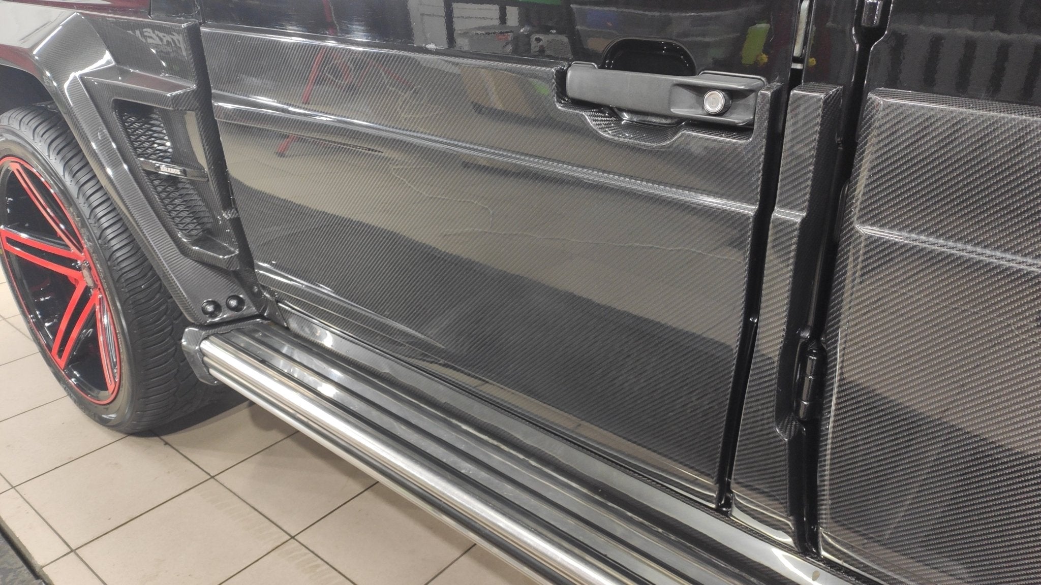 Brabus Widestar Body Exterior Set Carbon 23 pcs for Mercedes-Benz G-Wagon G-Class W463 G63 G55 G500 - Custom Class