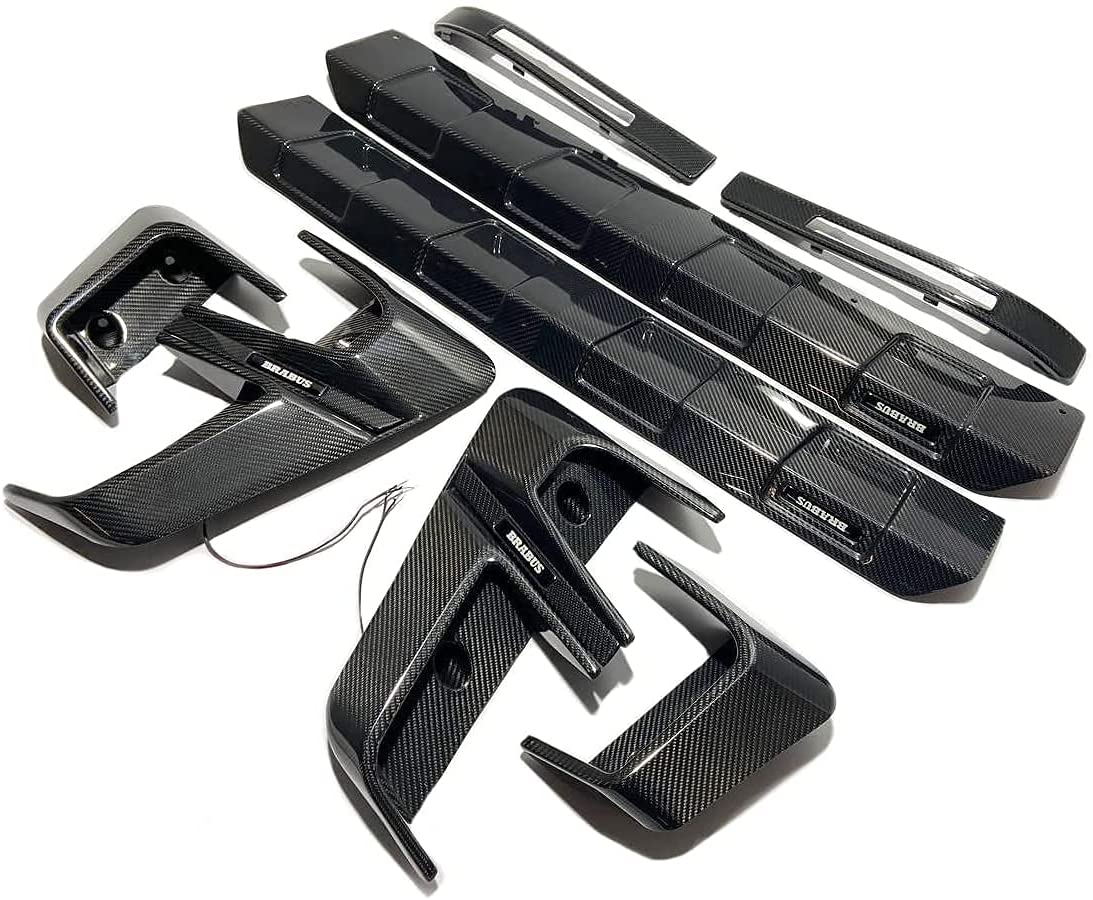 Brabus Widestar Style Carbon Fiber Body Kit Insertions with front and rear diffusers 10 pcs for Mercedes-Benz G-Wagon G-Class W463A W464 G63 G500 - Custom Class