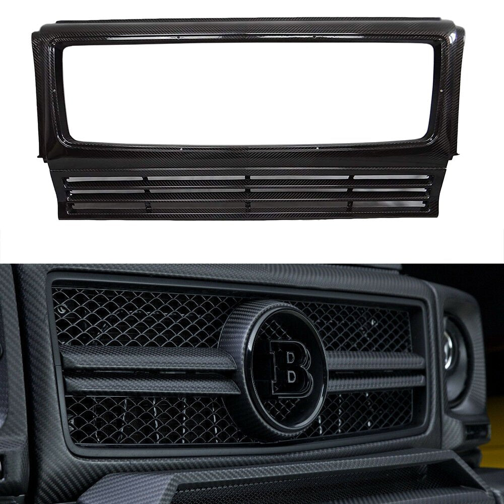 Carbon AMG Brabus front grille frame trim for Mercedes W463 G Wagon - Custom Class