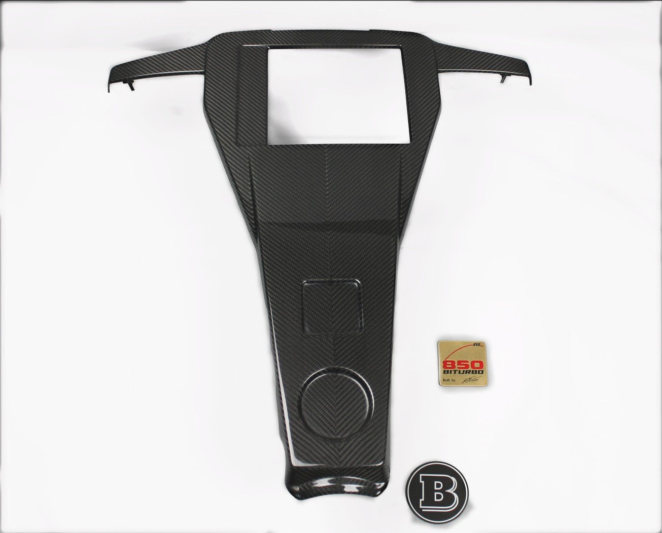 Carbon Brabus engine cover with badges for AMG Mercedes-Benz G-Wagon W463 G63 - Custom Class