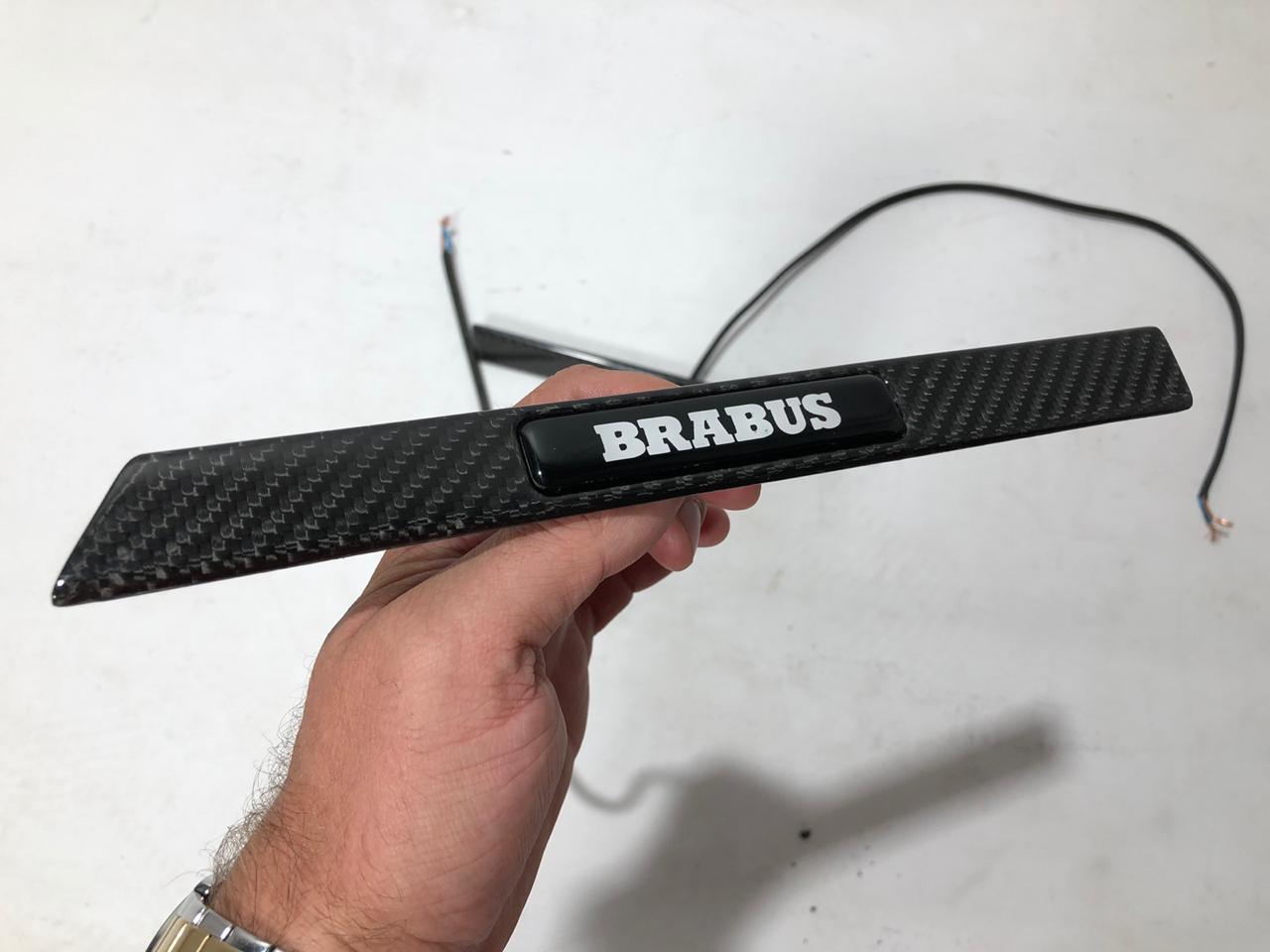Carbon Fender Insert LED Emblem Brabus Style Badge for Mercedes G Wagon W463A - Custom Class