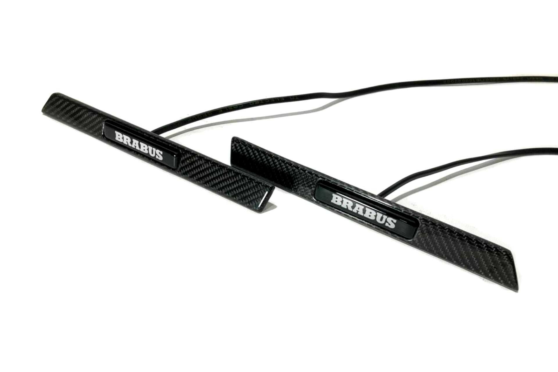 Carbon Fender Insert LED Emblem Brabus Style Badge for Mercedes G Wagon W463A - Custom Class