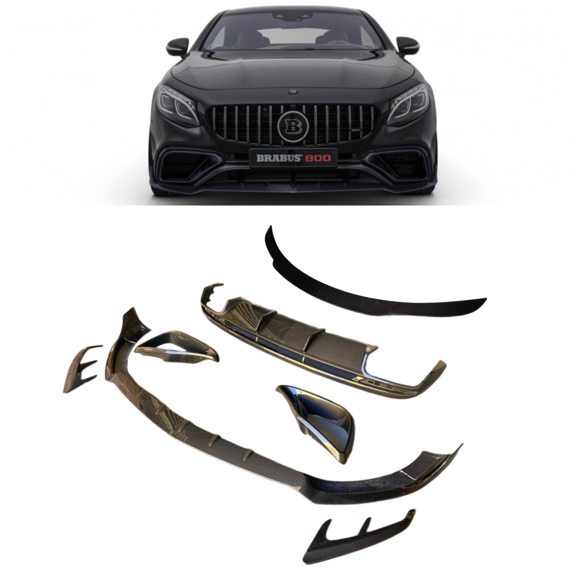 Carbon fiber Brabus body kit for Mercedes-Benz S-Class С217 S63 Coupe - Custom Class