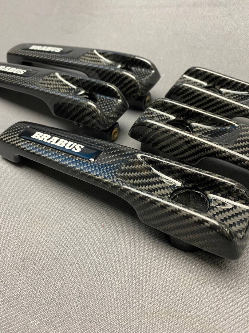 Carbon fiber BRABUS door handles complete for Mercedes-Benz W463A W464 G-Class - Custom Class