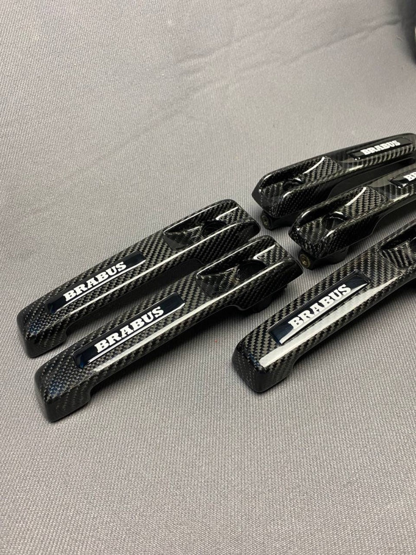 Carbon fiber BRABUS door handles complete for Mercedes-Benz W463A W464 G-Class - Custom Class