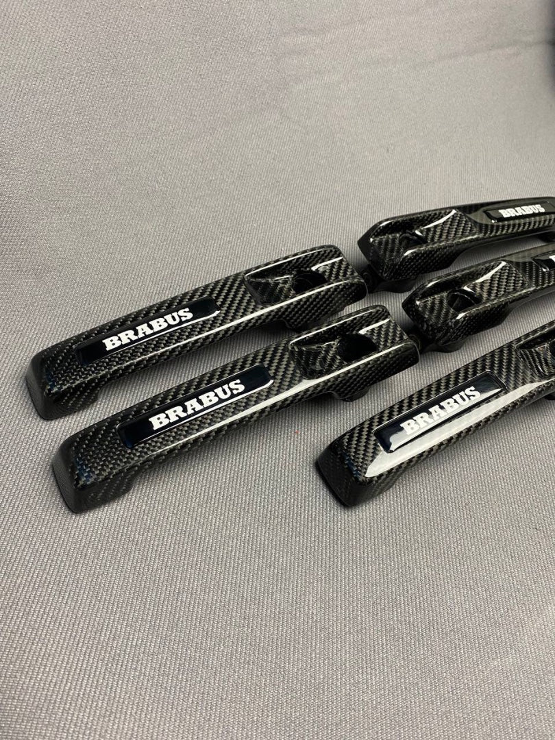 Carbon fiber BRABUS door handles complete for Mercedes-Benz W463A W464 G-Class - Custom Class