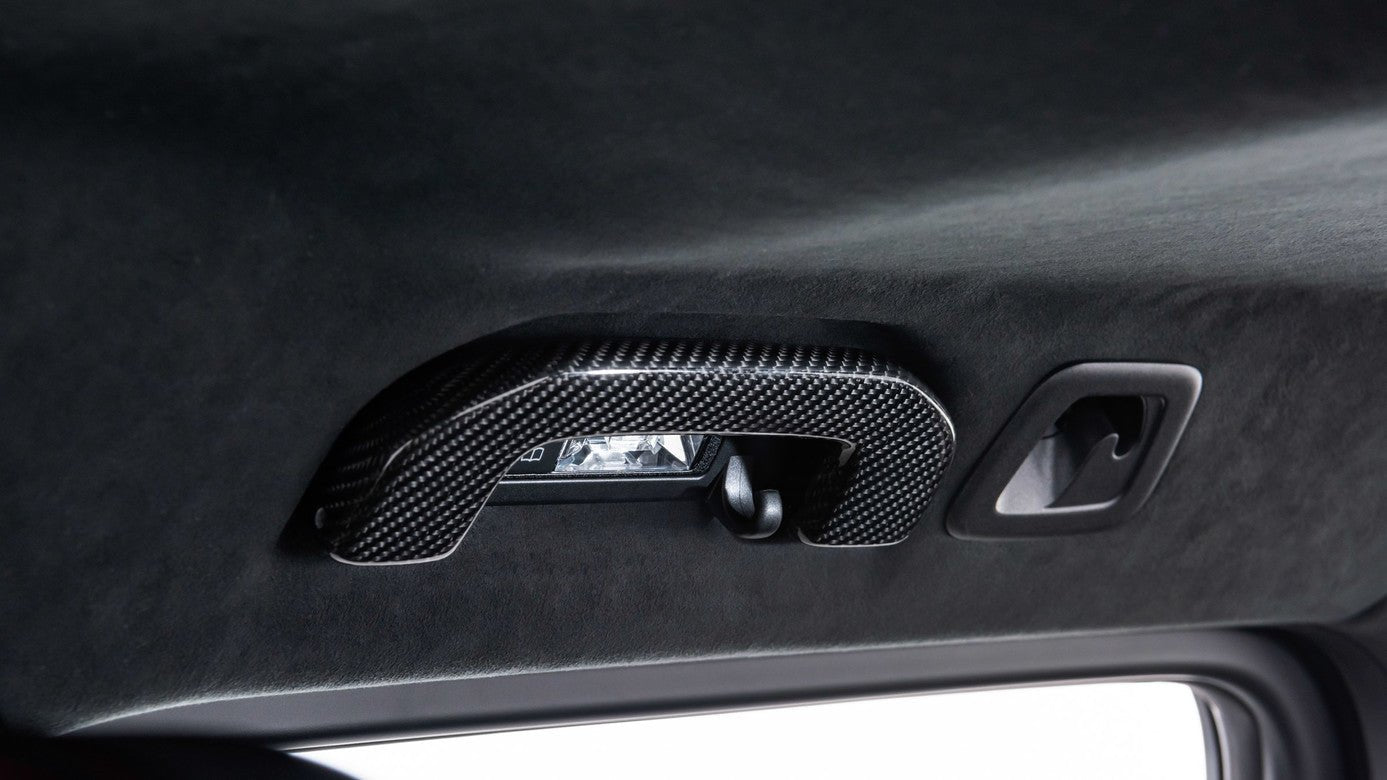 Carbon fiber Brabus handles interior trim for Mercedes G-class W463A G63 AMG - Custom Class
