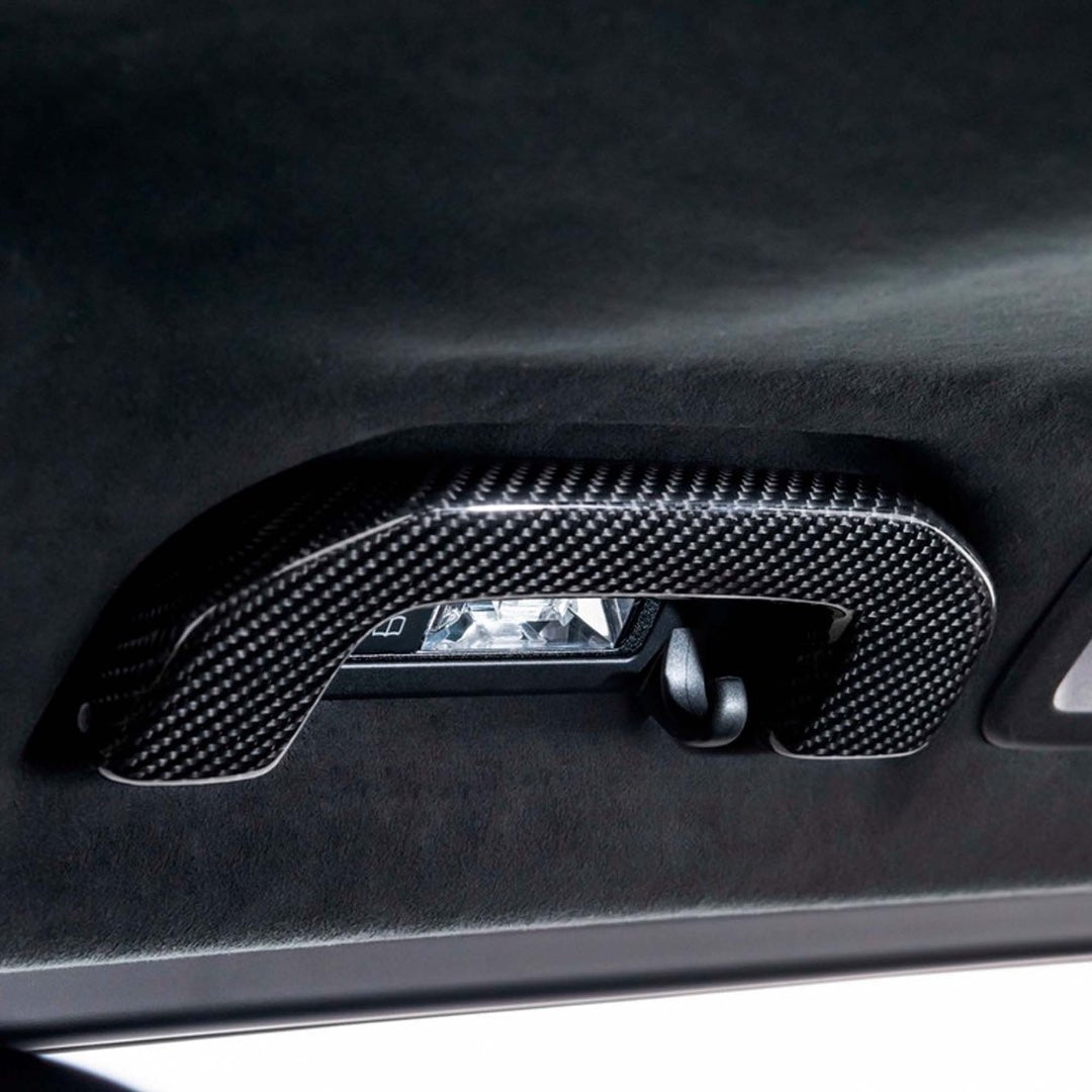 Carbon fiber Brabus handles interior trim for Mercedes G-class W463A G63 AMG - Custom Class