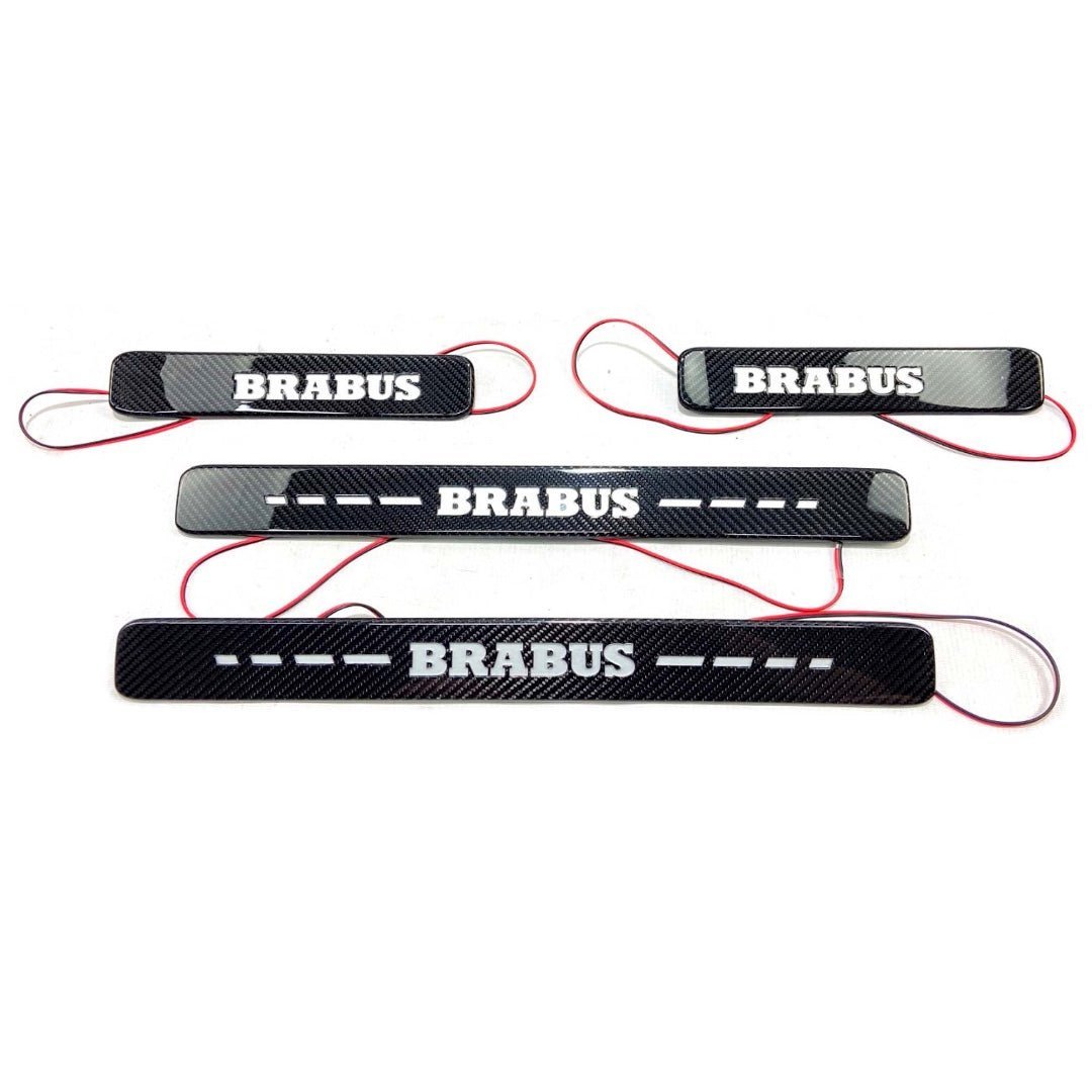 Carbon fiber Brabus LED Illuminated Door Sills 4 pcs for Mercedes-Benz W463A G-Class - Custom Class