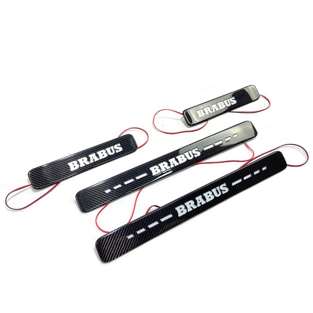 Carbon fiber Brabus LED Illuminated Door Sills 4 pcs for Mercedes-Benz W463A G-Class - Custom Class