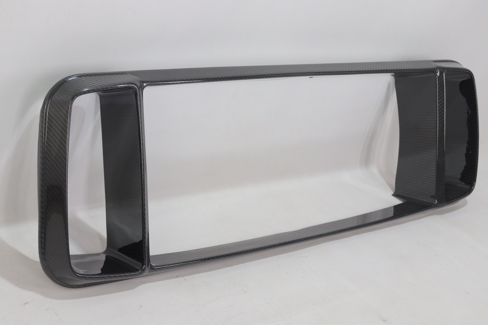 Carbon fiber Brabus Rocket G900 grille frame insertion red LEDs for Mercedes-Benz W463a W464 - Custom Class