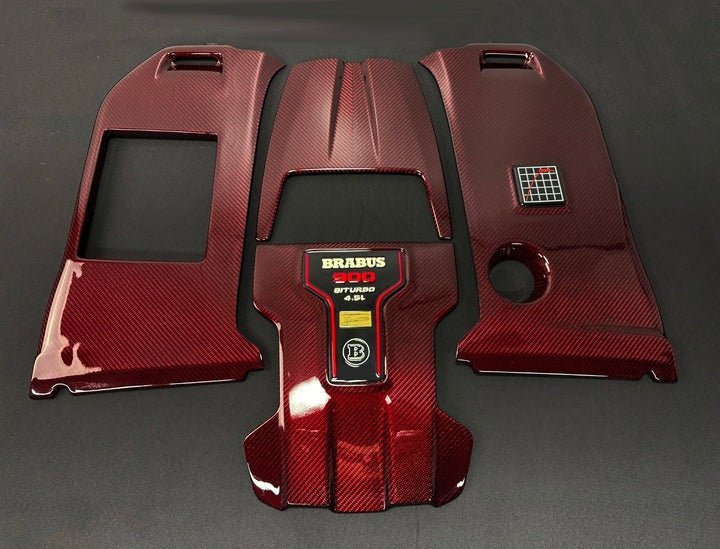 Carbon fiber Brabus Rocket P 900 edition hood scoop with undercover for Mercedes Benz W463A - Custom Class