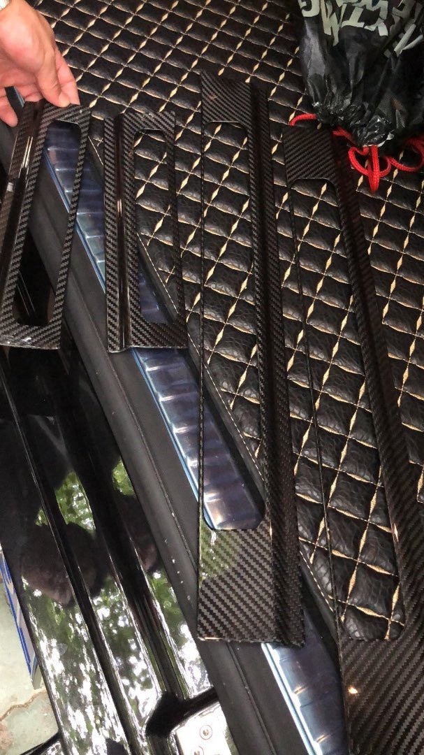 Carbon fiber Door Sills Covers for Mercedes-Benz W463A W464 G-Class 4 pcs - Custom Class
