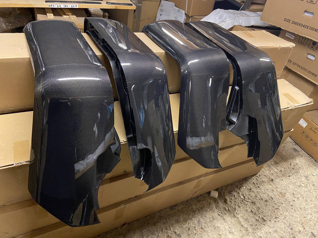 Carbon fiber fender flares Brabus for Mercedes-Benz W463 G-Wagon 4x4 Squared - Custom Class