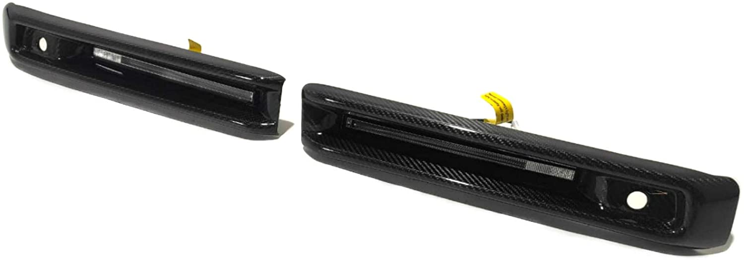 Carbon fiber front AMG bumper fog lights covers with LEDs for Mercedes-Benz G-Class W463A - Custom Class