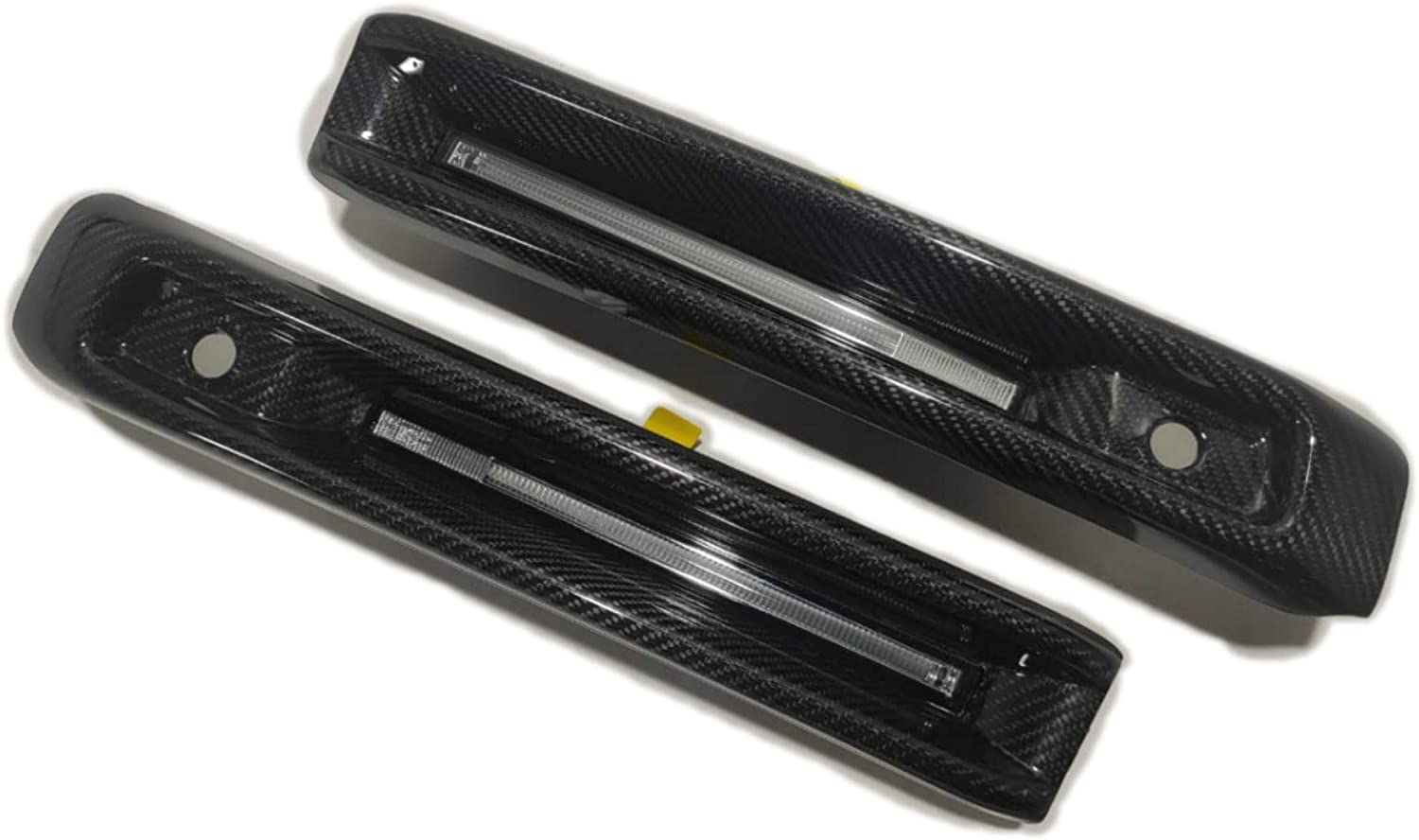 Carbon fiber front AMG bumper fog lights covers with LEDs for Mercedes-Benz G-Class W463A - Custom Class