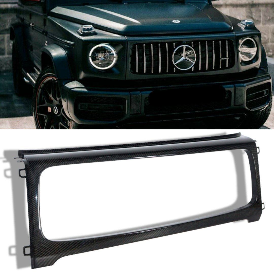 Carbon fiber front AMG grille frame for Mercedes-Benz G-Class W463A G63 - Custom Class