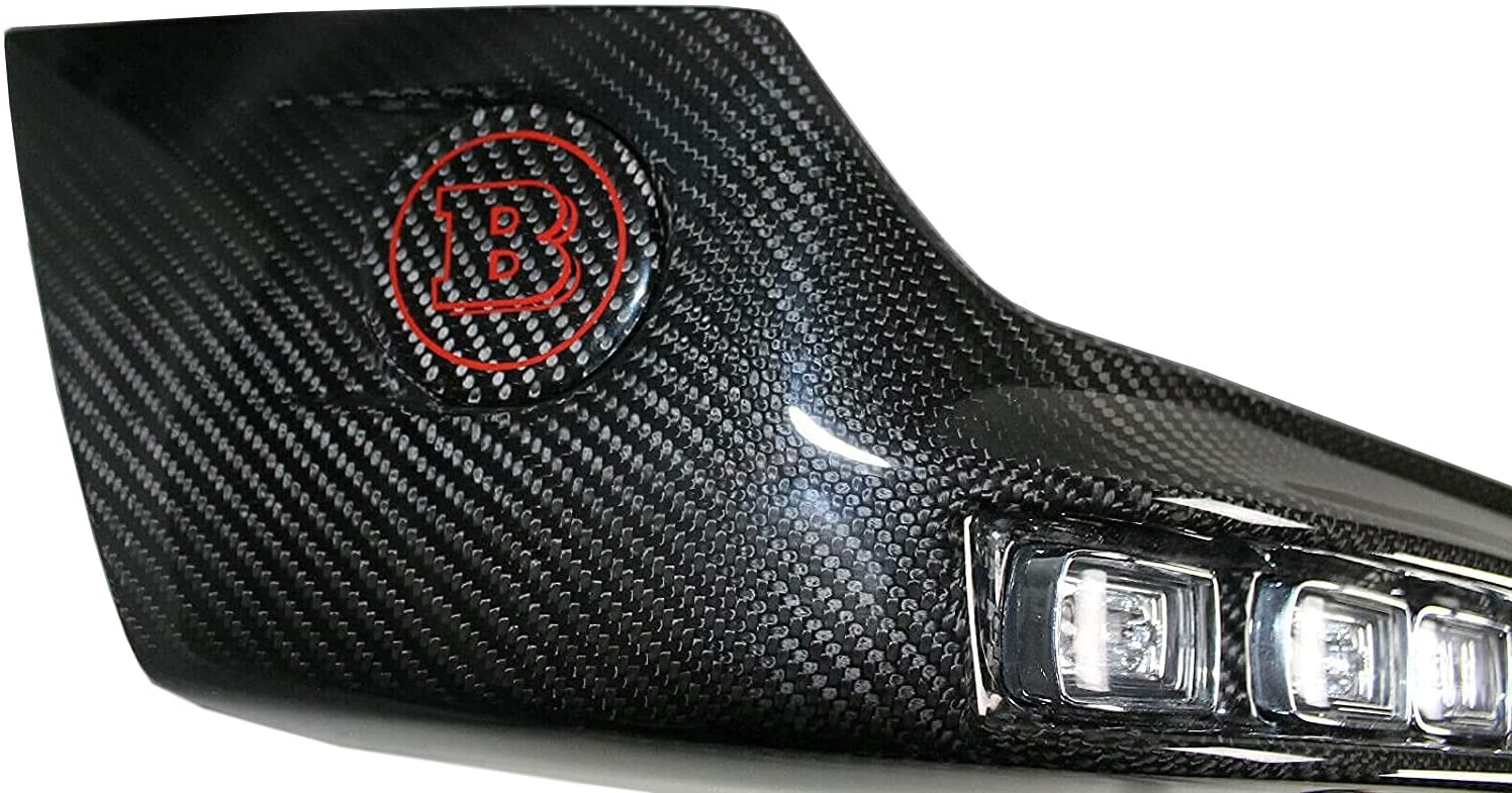 Carbon Fiber Front Bumper Brabus Diffuser Lip with LEDs for Mercedes-Benz G-Wagon G-Class W463 G63 G55 G500 - Custom Class