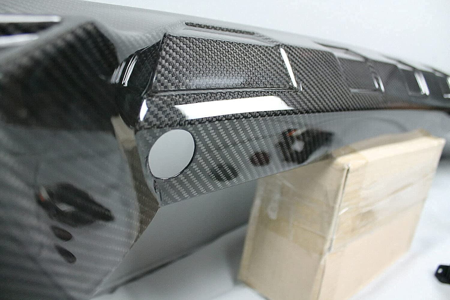 Carbon Fiber Front Bumper Brabus Diffuser Lip with LEDs for Mercedes-Benz G-Wagon G-Class W463 G63 G55 G500 - Custom Class