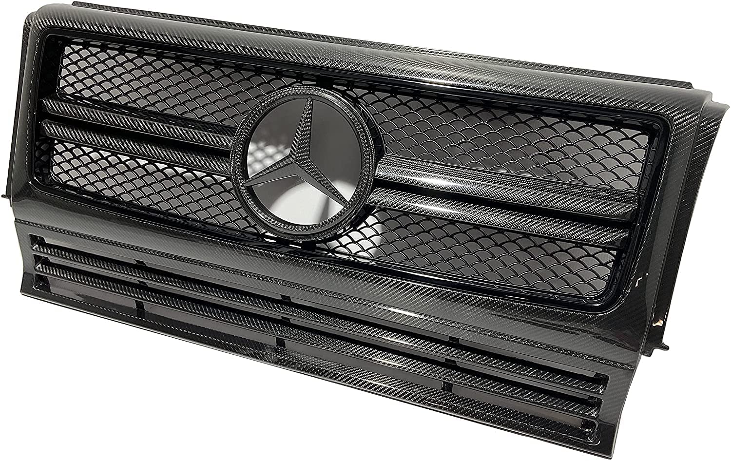 Carbon Fiber Front Grille Frame AMG Set for Mercedes-Benz G-Wagon G-Class W463 G63 G55 G500 - Custom Class