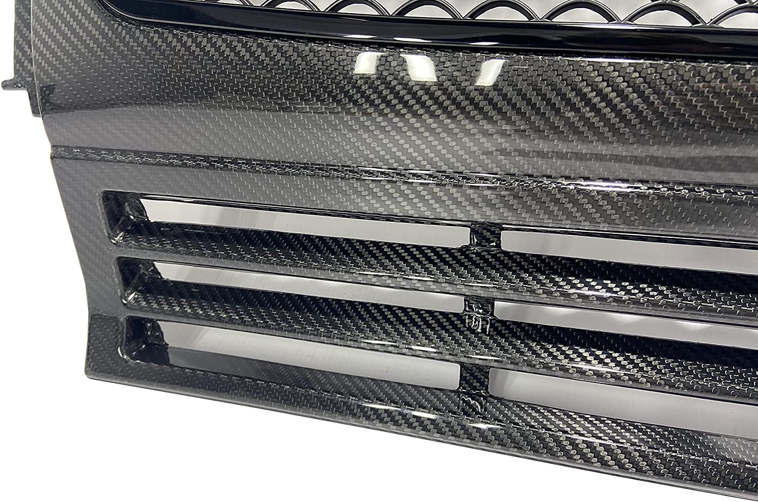 Carbon Fiber Front Grille Frame AMG Set for Mercedes-Benz G-Wagon G-Class W463 G63 G55 G500 - Custom Class